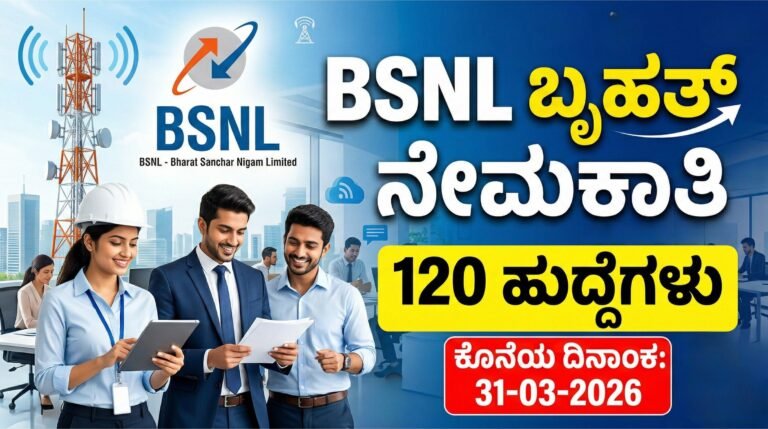 BSNL ನಲ್ಲಿ ಖಾಲಿ ಹುದ್ದೆಗಳ ಬೃಹತ್ ನೇಮಕಾತಿ | BSNL Recruitment 2026