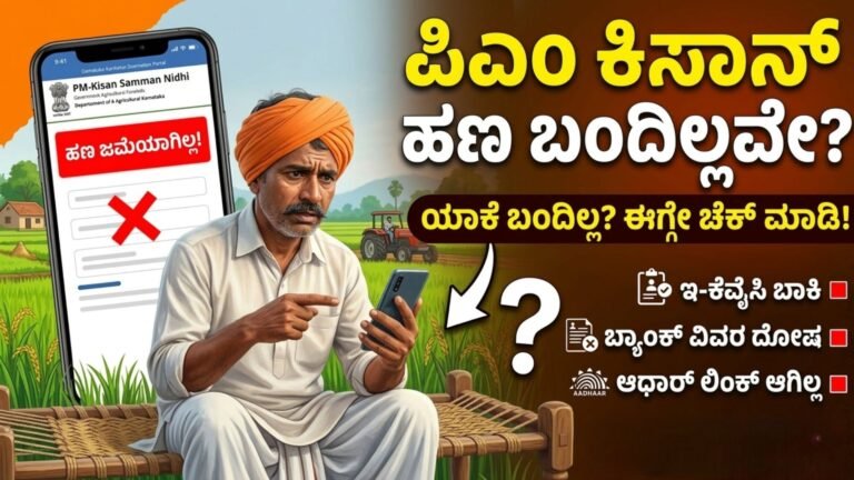 ಪಿಎಂ ಕಿಸಾನ್ ಸಮ್ಮಾನ್ ನಿಧಿ ದುಡ್ಡು ಬಂದಿಲ್ವಾ ? ಚೆಕ್ ಮಾಡಿ- pm kisan samman nidhi amount credit status