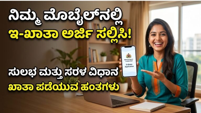 ನಿಮ್ಮ ಮೊಬೈಲ್ನಲ್ಲಿ ಇ-ಖಾತಾ ಅರ್ಜಿ ಸಲ್ಲಿಸಿ Apply for eKhata in simple steps