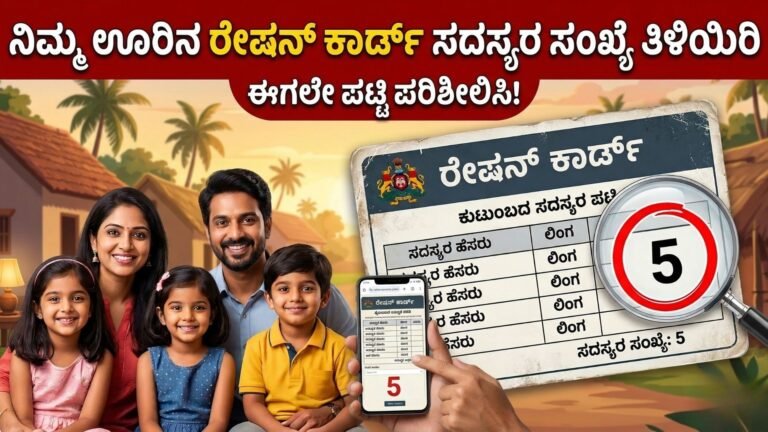 ನಿಮ್ಮಊರಿನ ರೇಷನ್ ಕಾರ್ಡಲ್ಲಿ ಎಷ್ಟು ಜನ ಸದಸ್ಯರಿದ್ದಾರೆ ಎಂದು ತಿಳಿದುಕೊಳ್ಳಿ /Check Ration Card List