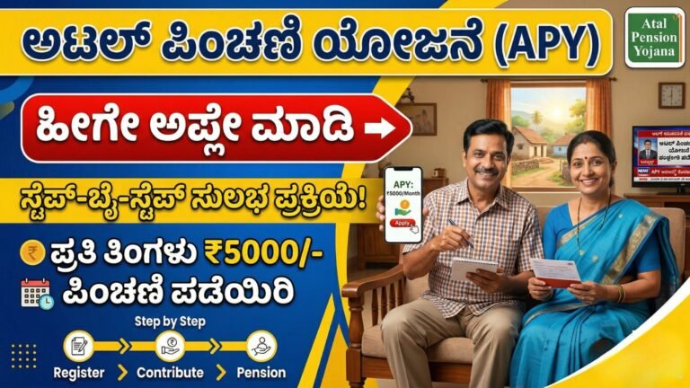 APY: ಅಟಲ್ ಪಿಂಚಣಿ ಯೋಜನೆಗೆ ಸಿಂಪಲ್‌ ಆಗಿ ಹೀಗೆ ಅಪ್ಲೇ ಮಾಡಿ